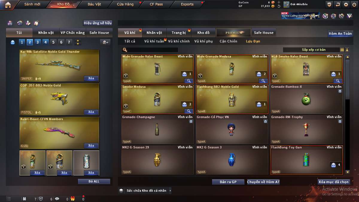 shop acc cf uy tin gia re
